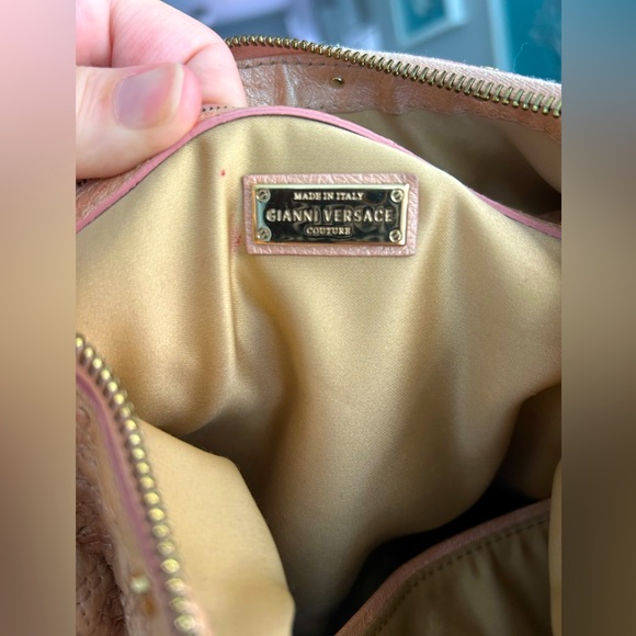 Gianni Versace - Special Edition - Couture Powder Pink Ostrich Leather Handbag - Picture 8 of 11